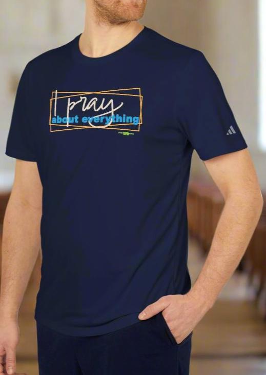 adidas Unisex Sport T-shirt I Pray by Frog Geeks