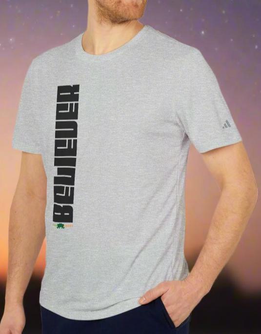 adidas Unisex Sport T-shirt BELIEVER by Frog Geeks