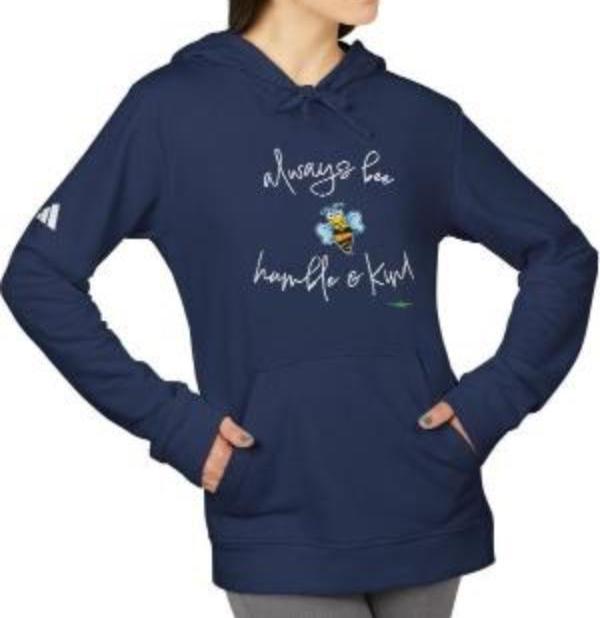 adidas hoodie with Always Bee Humble & Kind by Frog Geeks