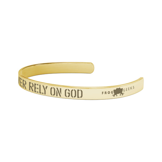 FOREVER RELY ON GOD Bracelet by Frog Geeks