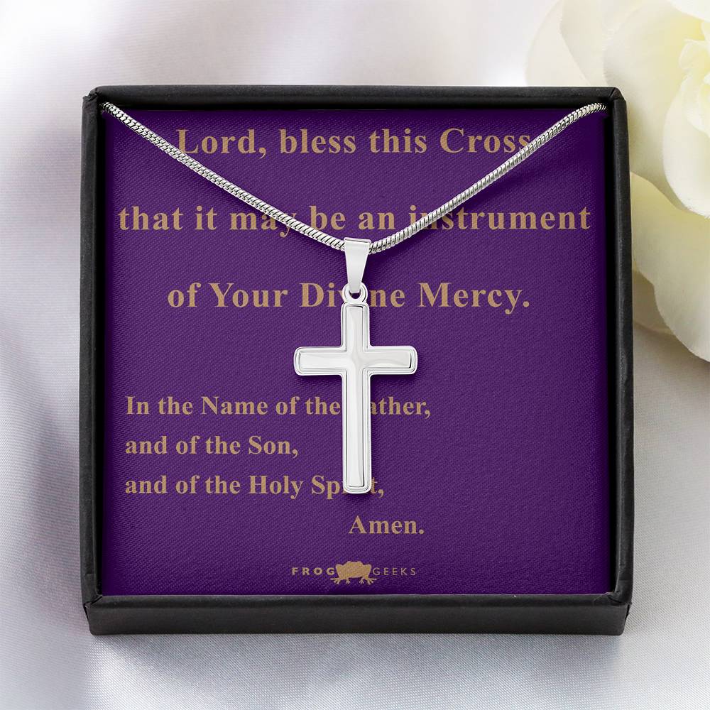 Bless this Cross by Frog Geeks Original Christian Designs