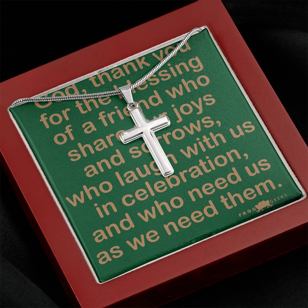 Friend Cross by Frog Geeks Original Christian Designs