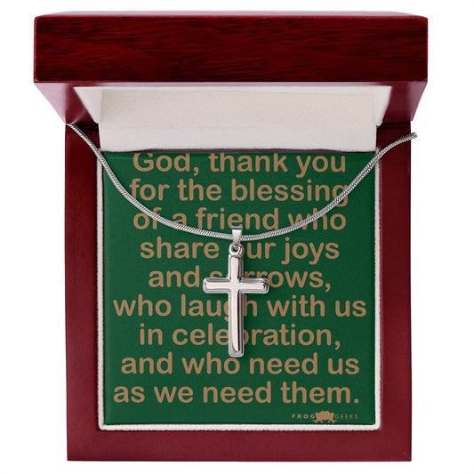 Friend Cross by Frog Geeks Original Christian Designs