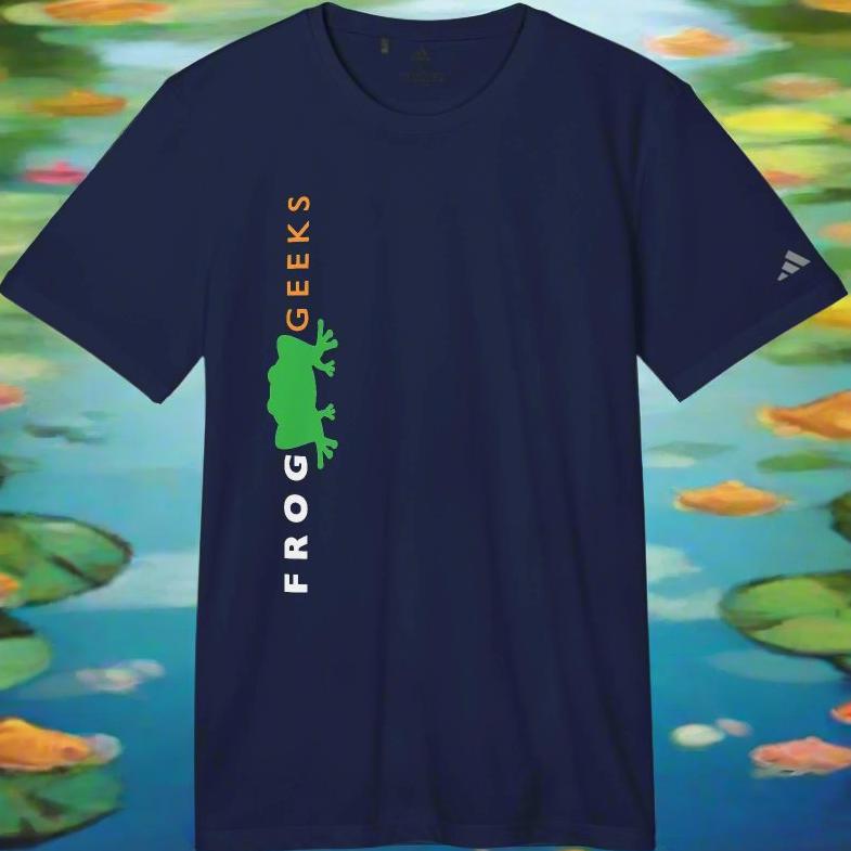 adidas Unisex Sport T-shirt Vert Frog Geeks logo