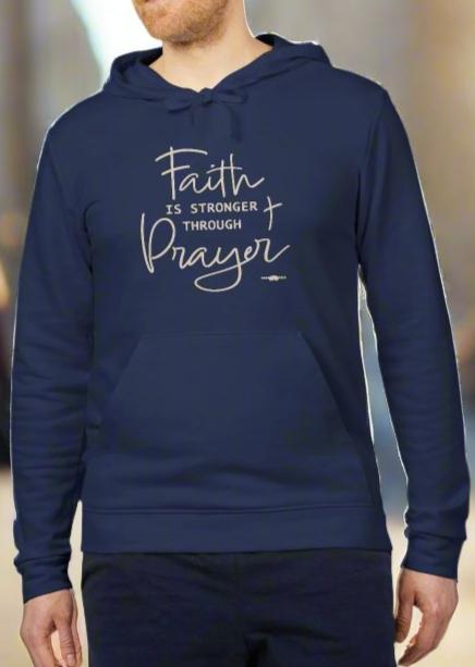 adidas Unisex Fleece Hoodie Faith Prayer by Frog Geeks