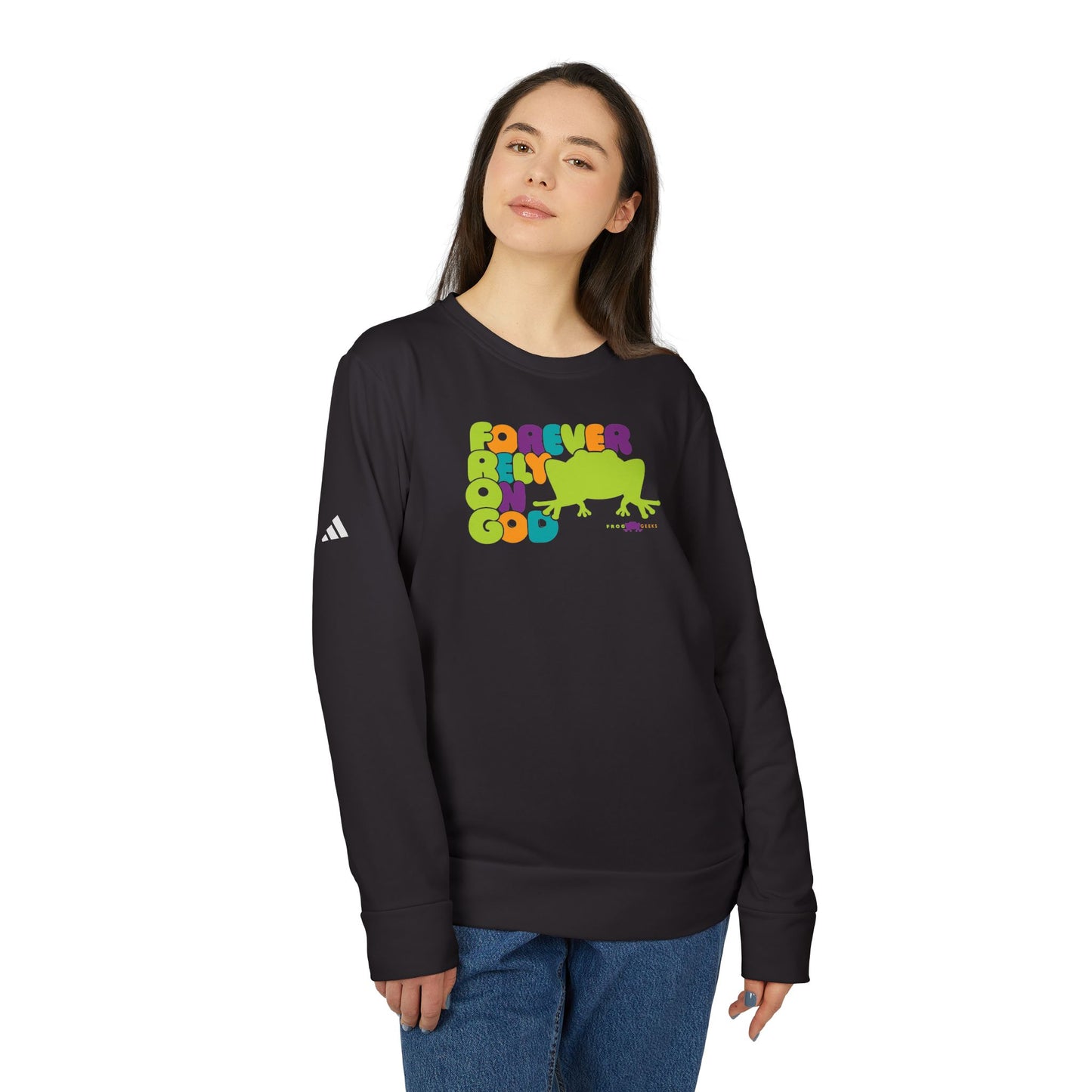 adidas Unisex Fleece Crewneck Sweatshirt FROG Frog by Frog Geeks