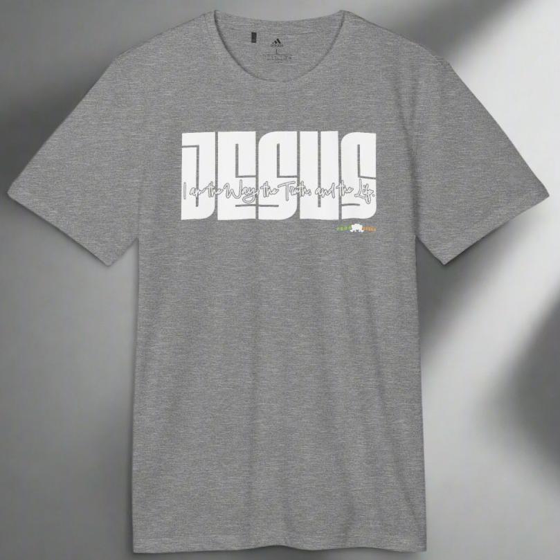 adidas Unisex Sport T-shirt Jesus: I am the Way by Frog Geeks