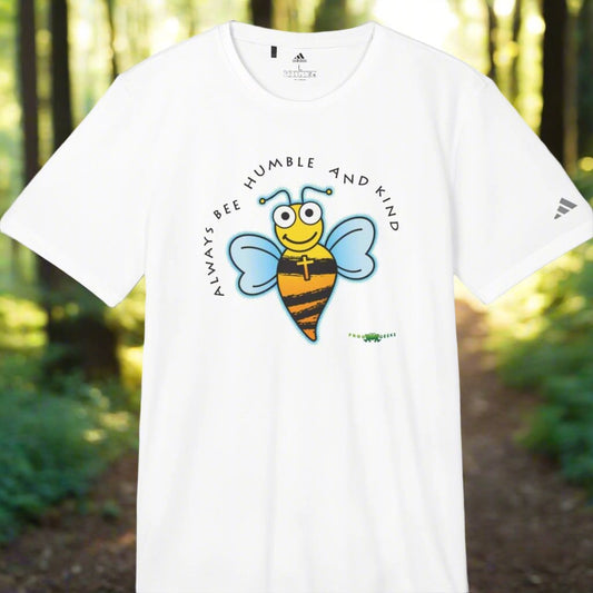 adidas unisex Sport T-shirt Always BEE Humble & Kind by Frog Geeks