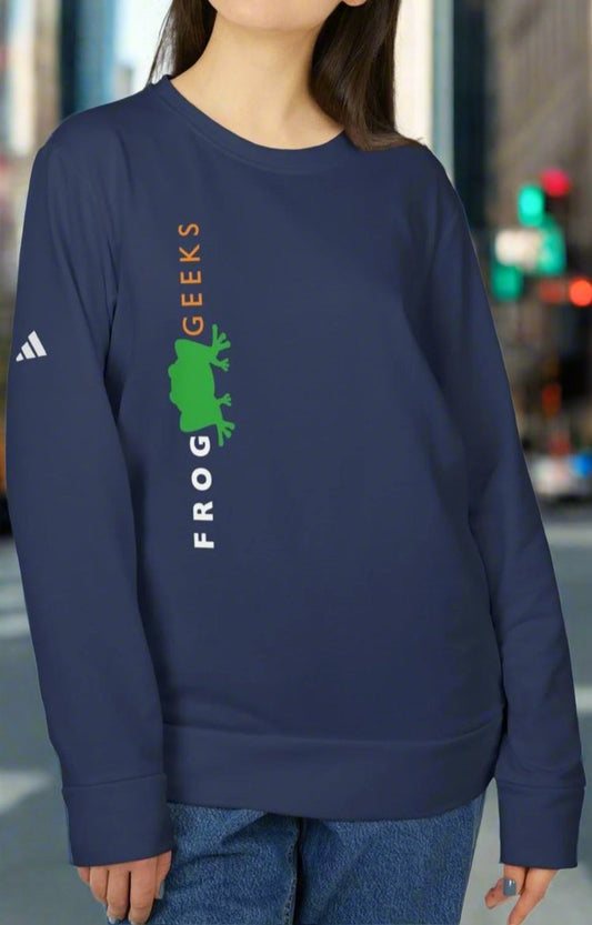 adidas Unisex Fleece Crewneck Sweatshirt Vert Frog Geeks