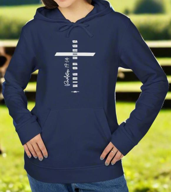 adidas Unisex Fleece Hoodie King of Kings by Frog Geeks