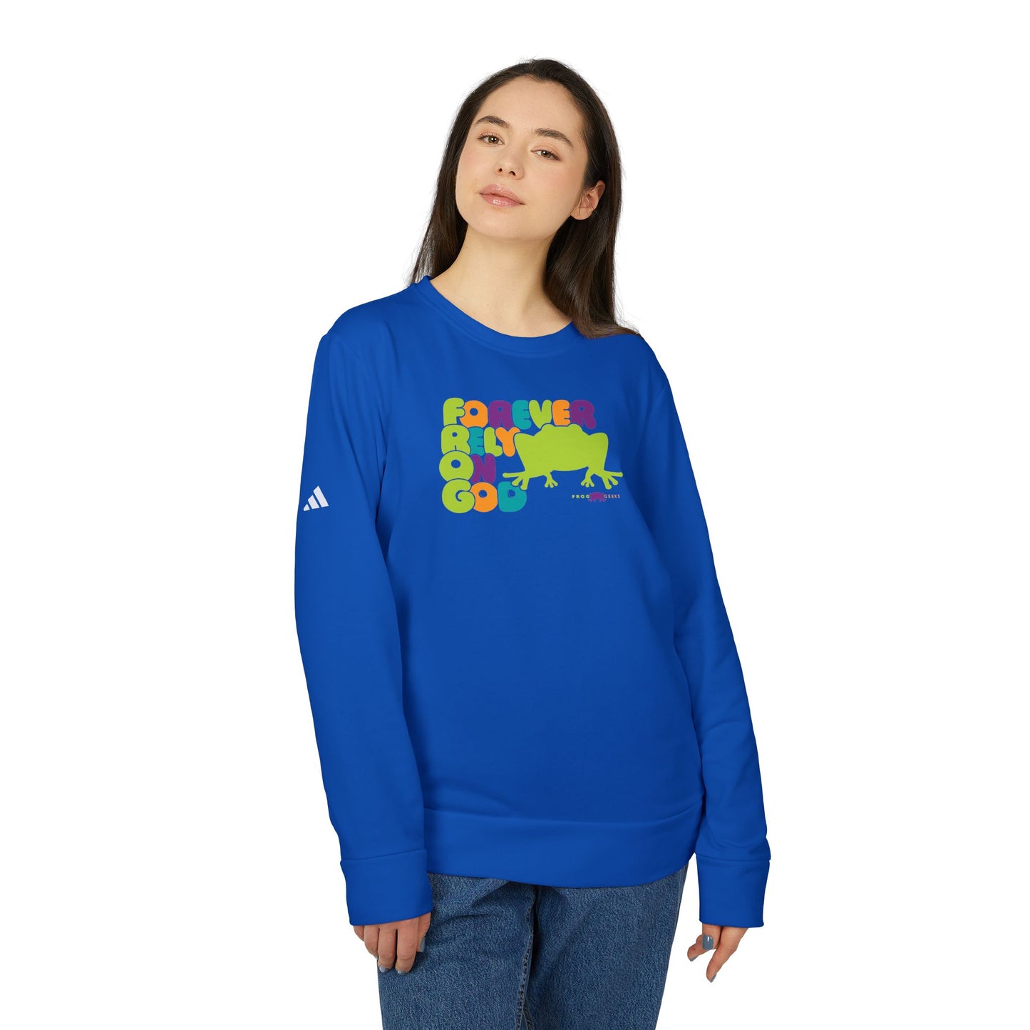 adidas Unisex Fleece Crewneck Sweatshirt FROG Frog by Frog Geeks