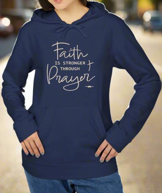 adidas Unisex Fleece Hoodie Faith Prayer by Frog Geeks