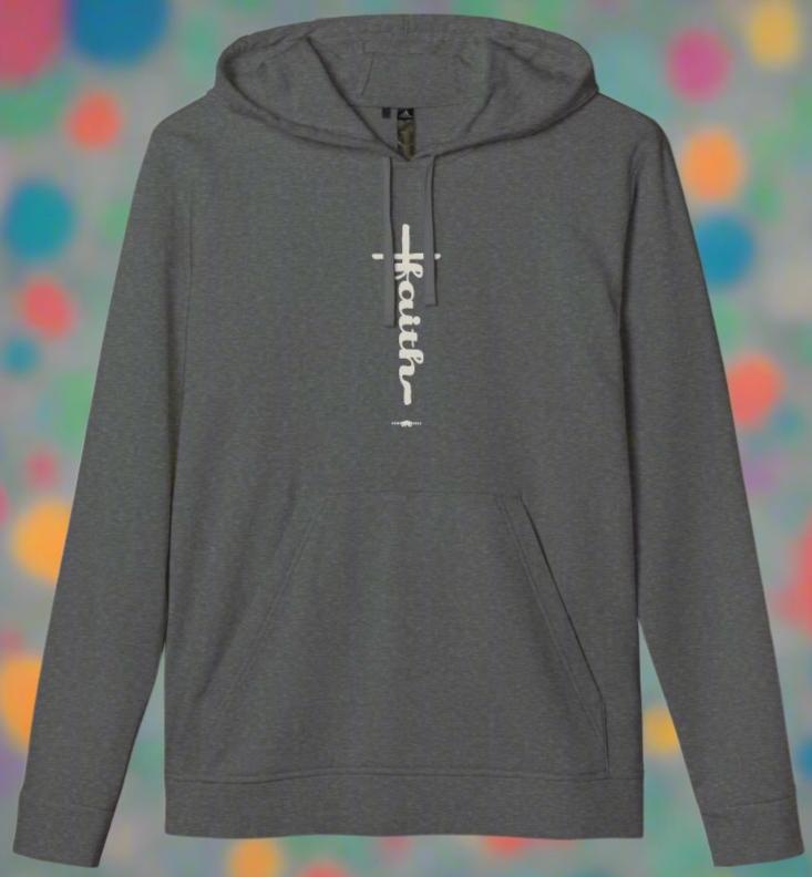 adidas Unisex Fleece Hoodie Faith Cross by Frog Geeks