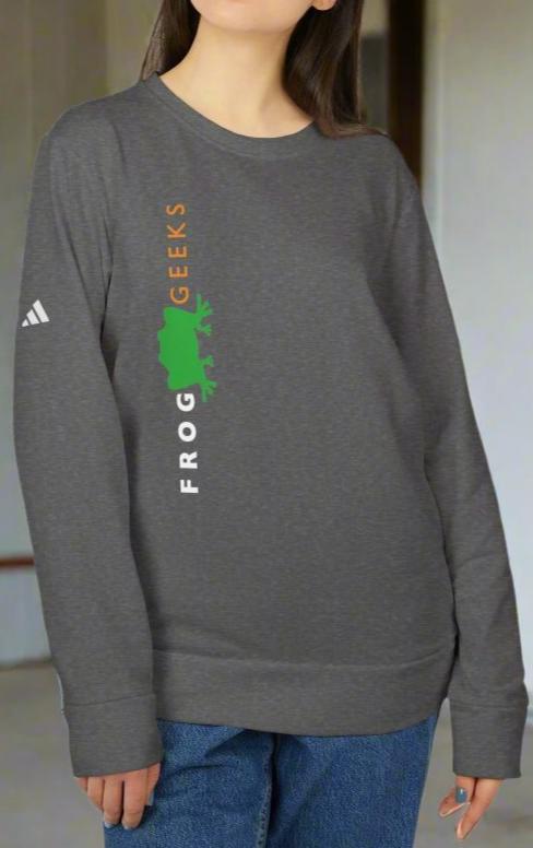 adidas Unisex Fleece Crewneck Sweatshirt Vert Frog Geeks