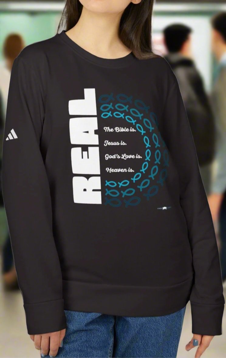 adidas Unisex Fleece Crewneck Sweatshirt REAL by Frog Geeks