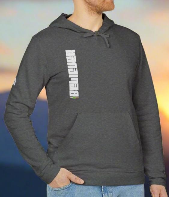 adidas Unisex Fleece Hoodie Believer by Frog Geeks