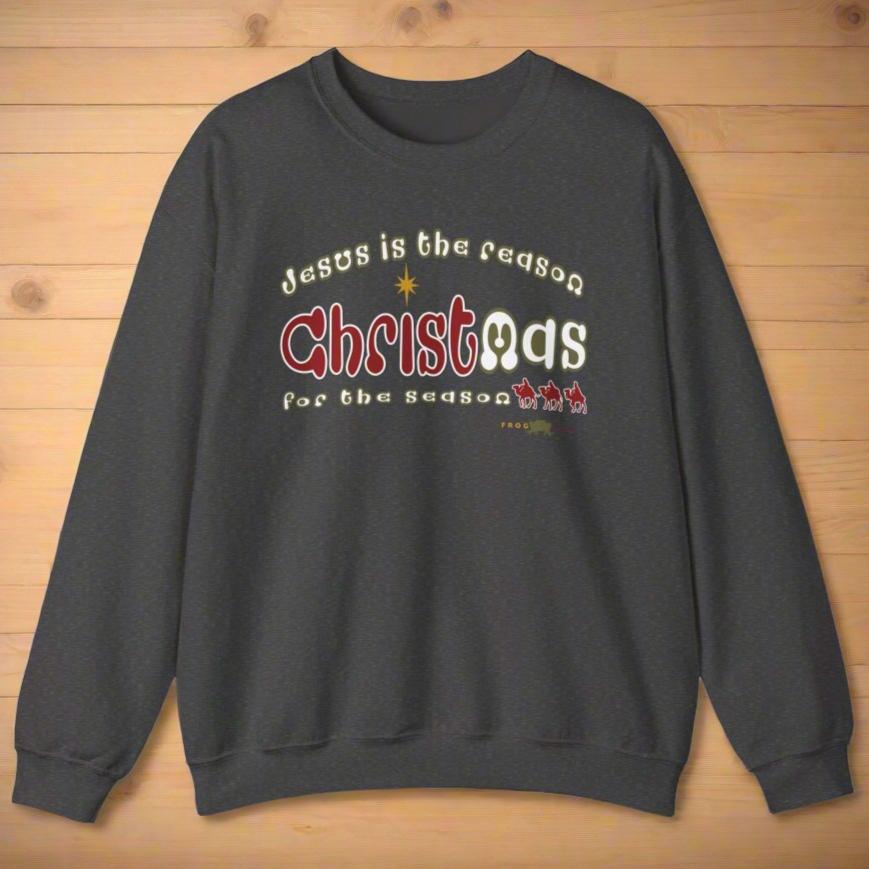 Unisex Heavy Blend™ Crewneck Sweatshirt Jesus is the reason by Frog Geeks