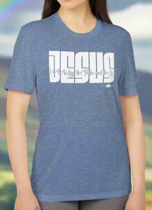 adidas Unisex Sport T-shirt Jesus: I am the Way by Frog Geeks