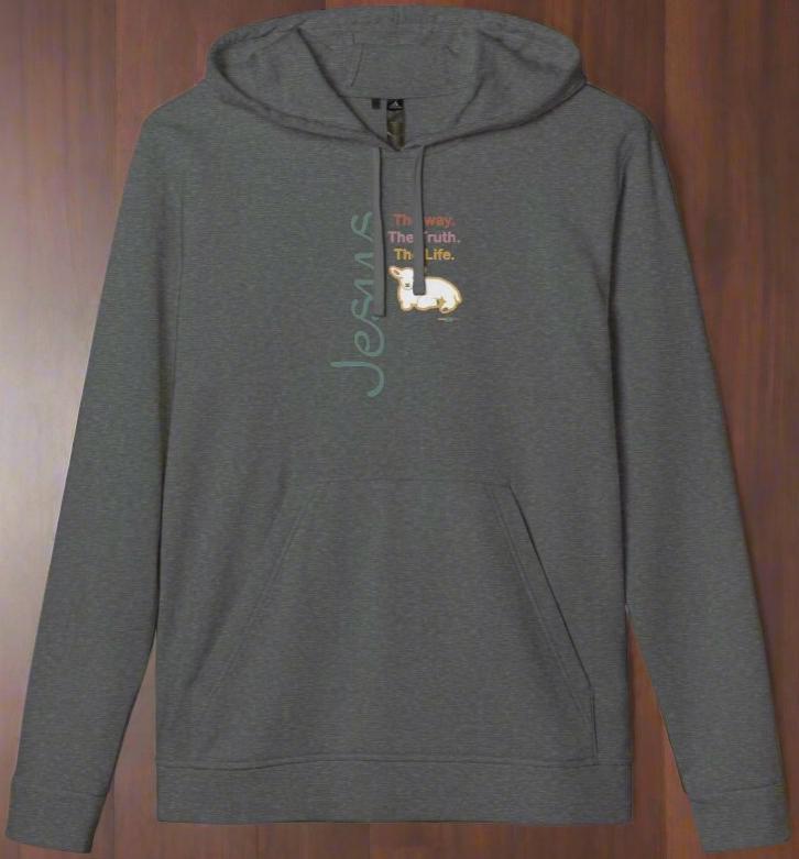 adidas Unisex Fleece Hoodie Jesus by Frog Geeks