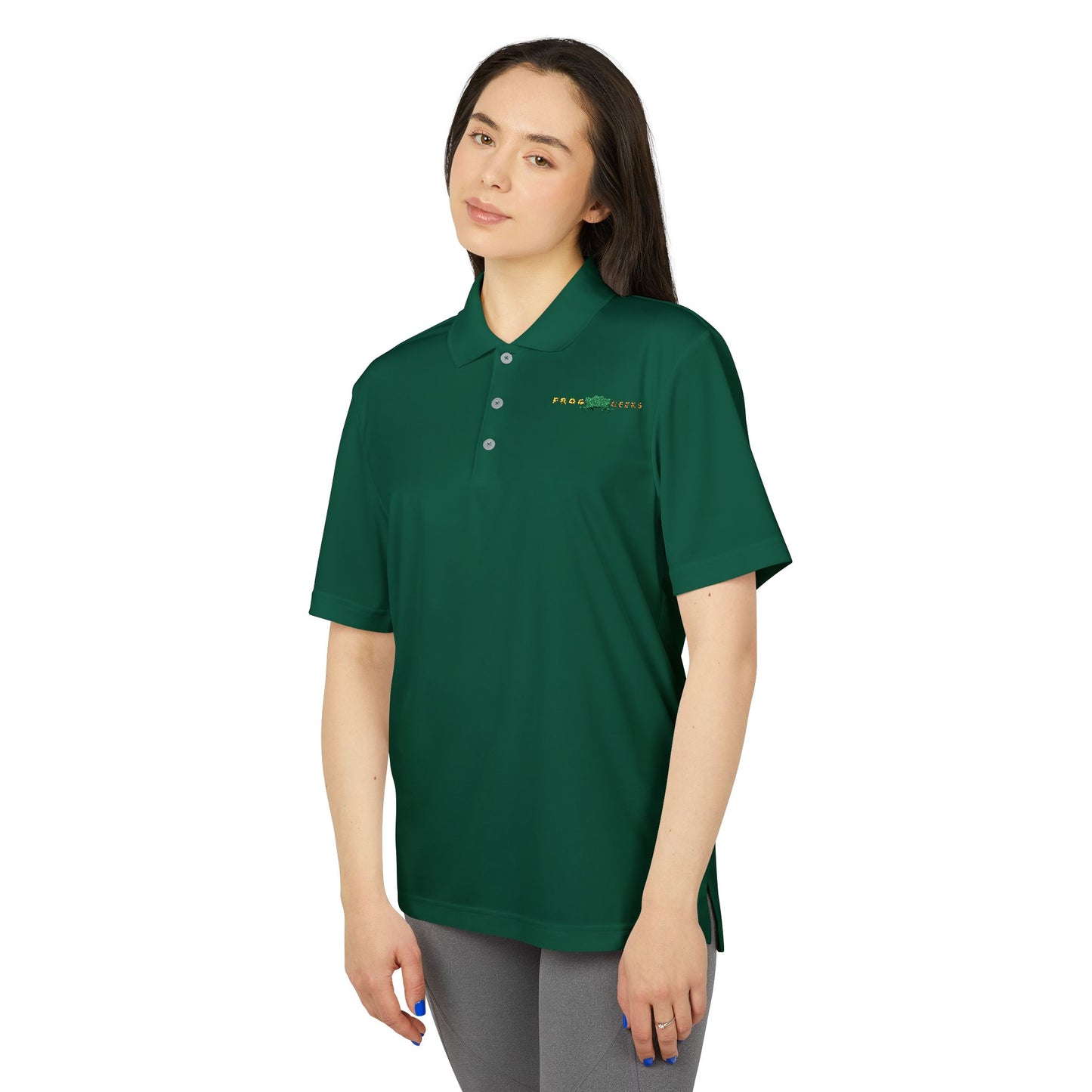 adidas Unisex Performance Polo Frog Geeks Embroidered Logo Dark Shirts