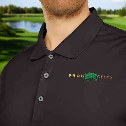 adidas Unisex Performance Polo Frog Geeks Embroidered Logo Dark Shirts