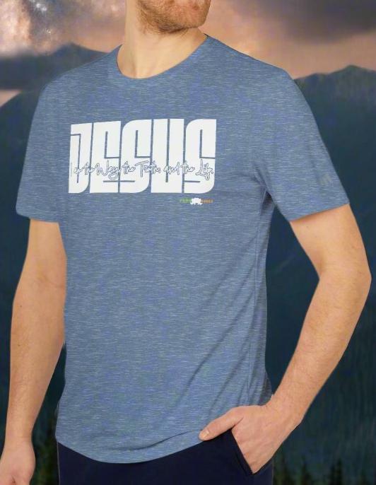 adidas Unisex Sport T-shirt Jesus: I am the Way by Frog Geeks