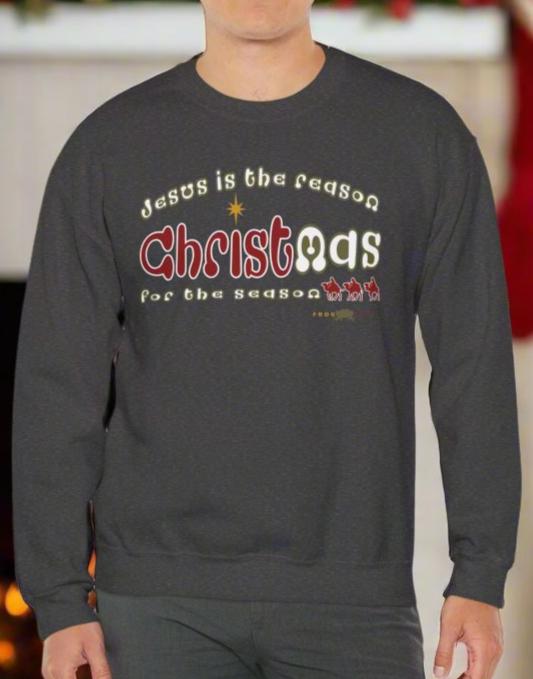 Unisex Heavy Blend™ Crewneck Sweatshirt Jesus is the reason by Frog Geeks