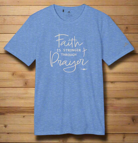 adidas Unisex Sport T-shirt Faith Prayer by Frog Geeks