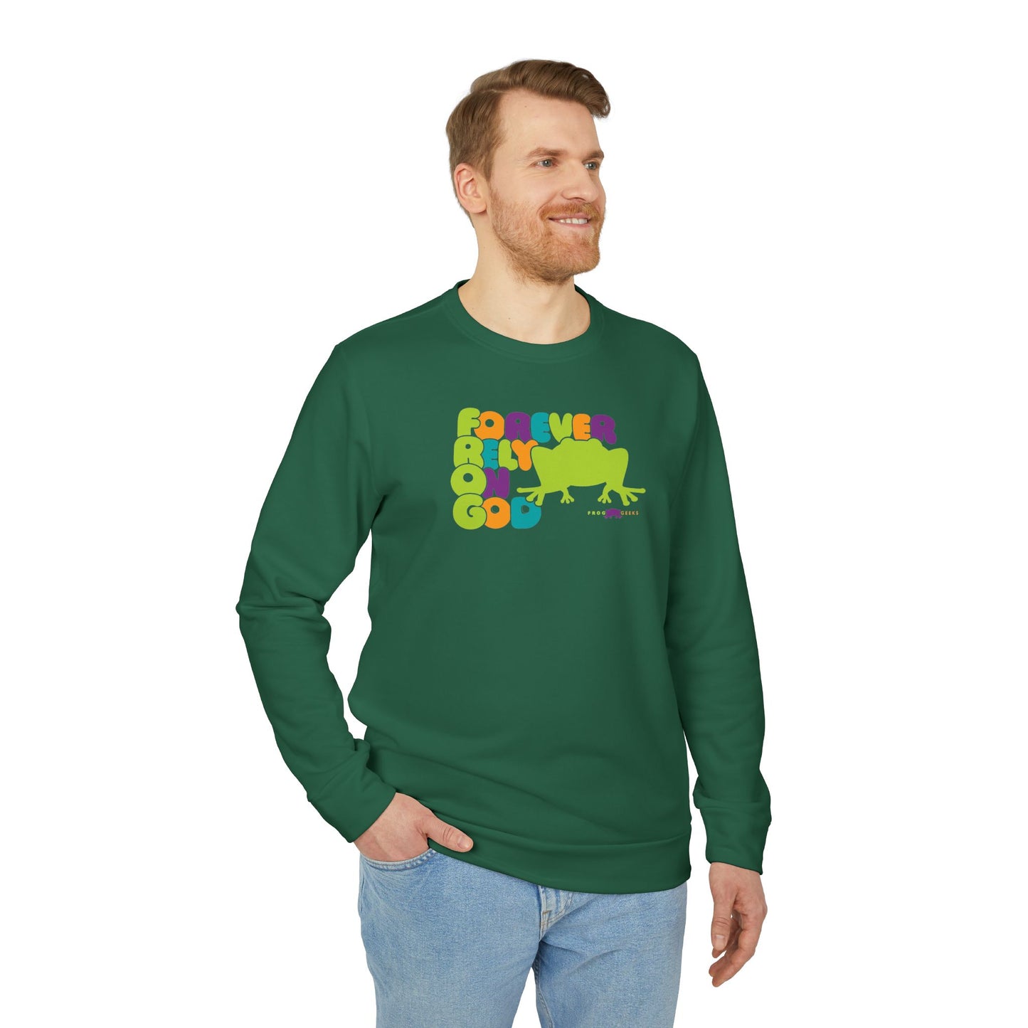 adidas Unisex Fleece Crewneck Sweatshirt FROG Frog by Frog Geeks