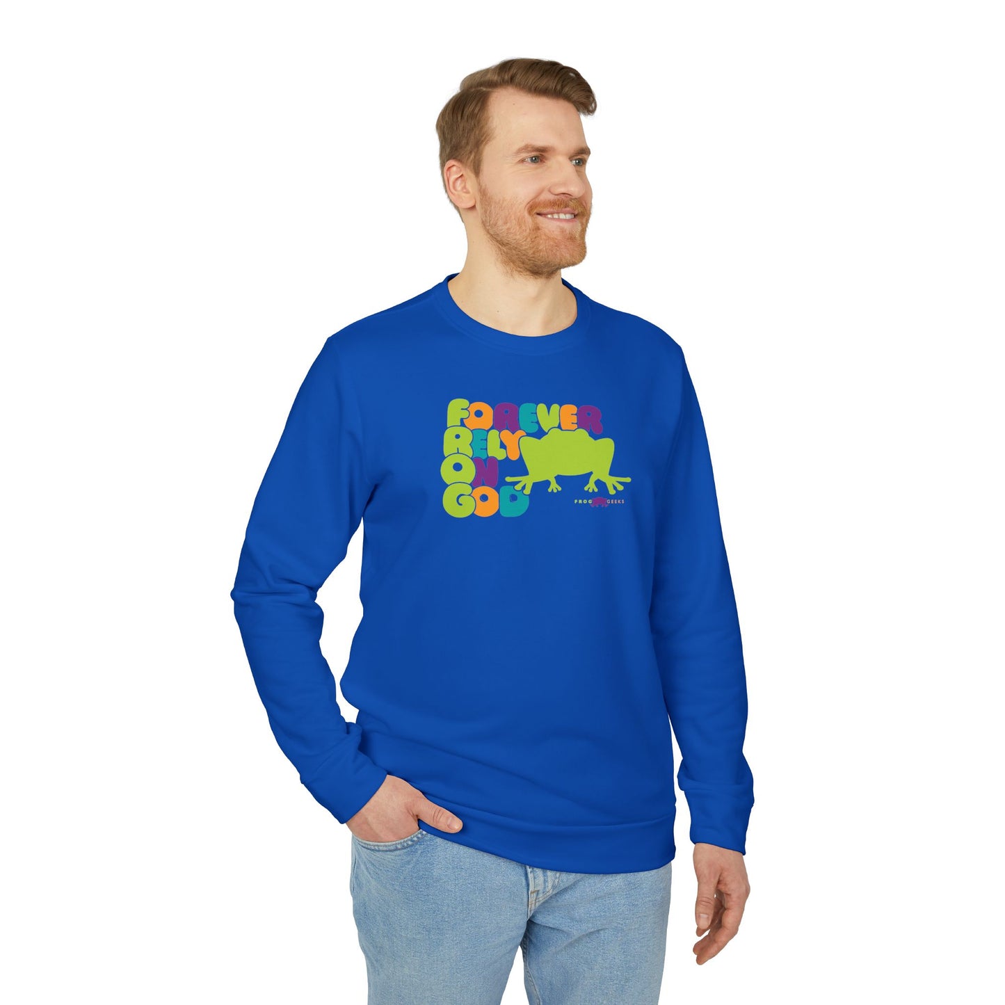 adidas Unisex Fleece Crewneck Sweatshirt FROG Frog by Frog Geeks