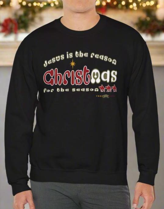 Unisex Heavy Blend™ Crewneck Sweatshirt Jesus is the reason by Frog Geeks