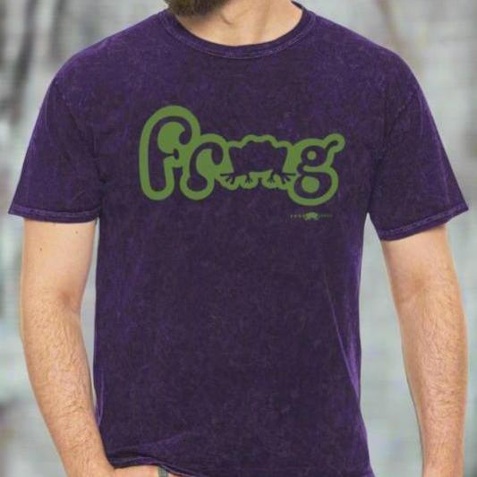 Unisex Mineral Wash T-Shirt Just Frog by Frog Geeks