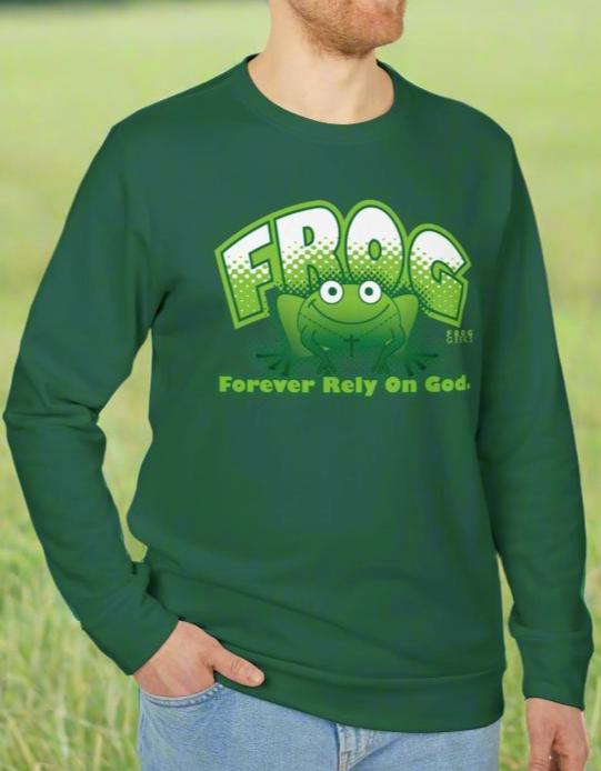 adidas Unisex Fleece Crewneck Sweatshirt Frog by Frog Geeks