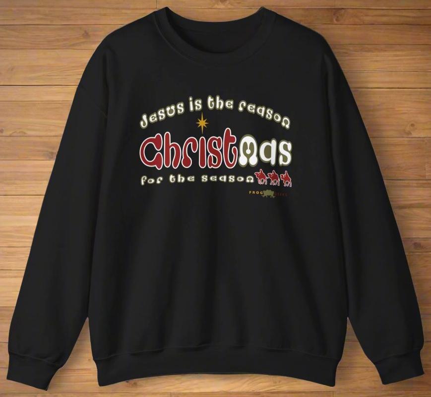 Unisex Heavy Blend™ Crewneck Sweatshirt Jesus is the reason by Frog Geeks