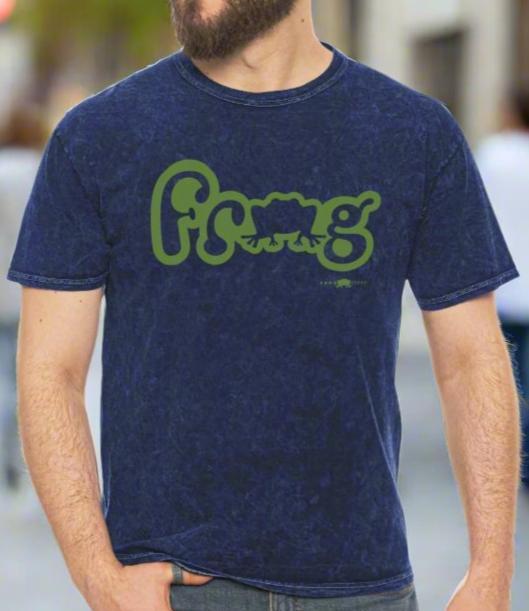 Unisex Mineral Wash T-Shirt Just Frog by Frog Geeks