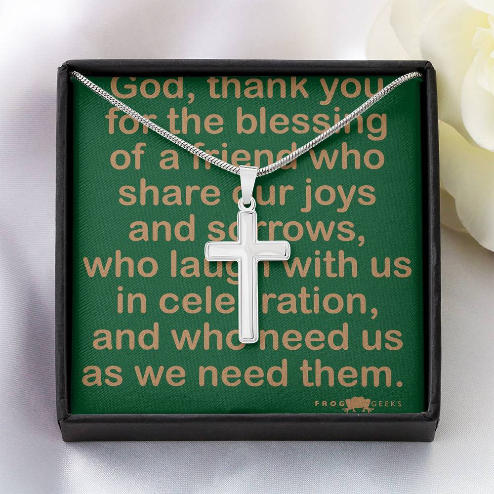 Friend Cross by Frog Geeks Original Christian Designs