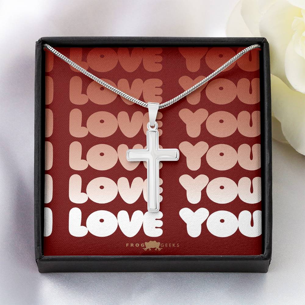 Love Cross by Frog Geeks Original Christian Designs