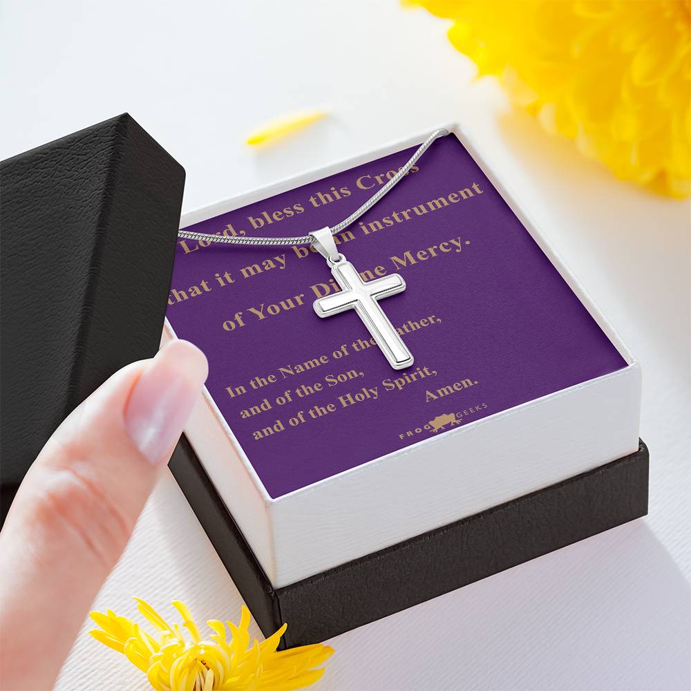 Bless this Cross by Frog Geeks Original Christian Designs