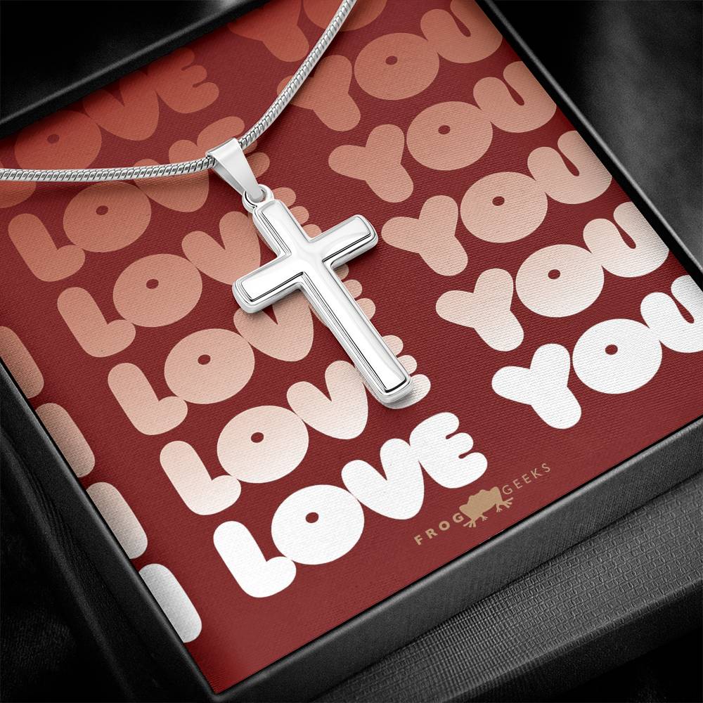 Love Cross by Frog Geeks Original Christian Designs