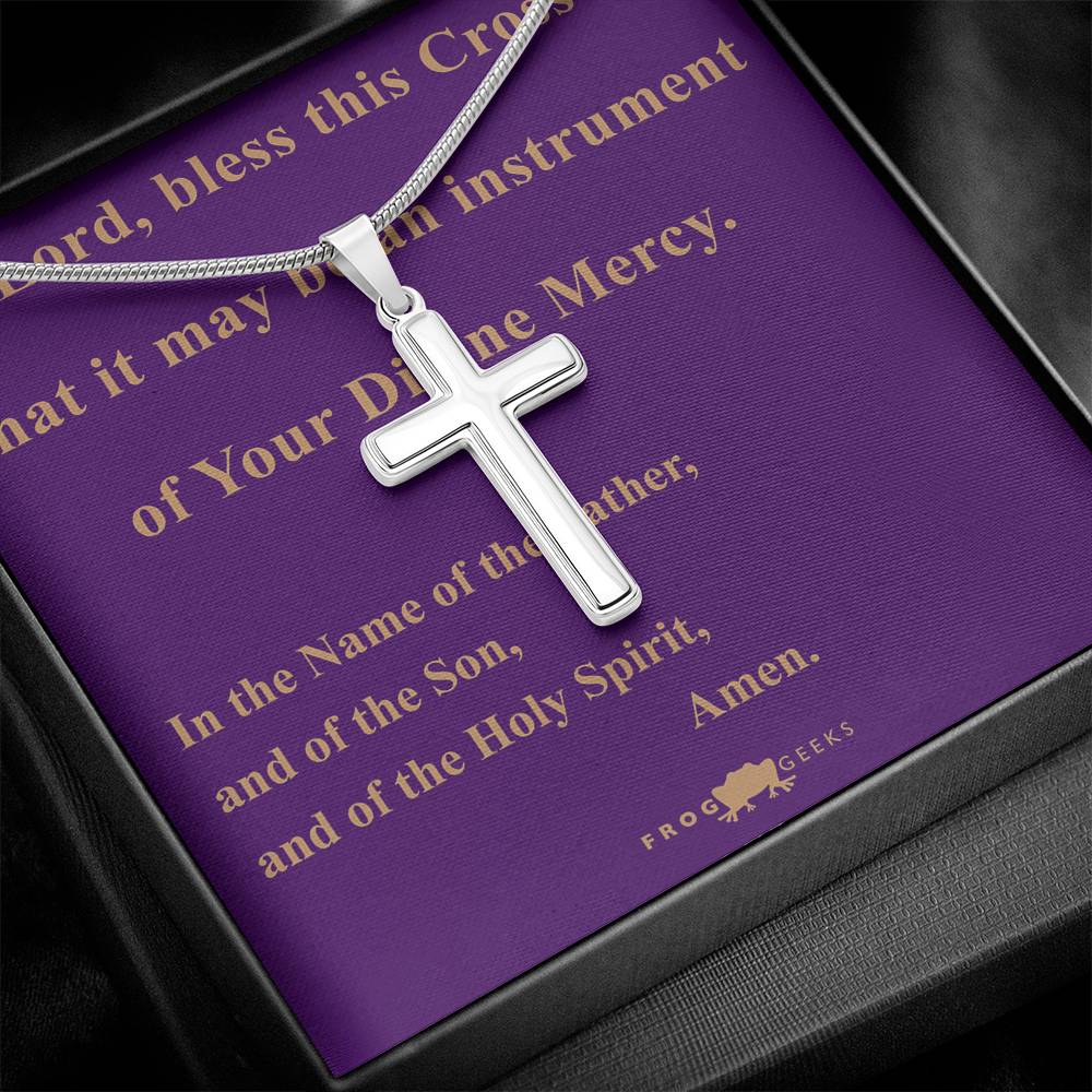 Bless this Cross by Frog Geeks Original Christian Designs