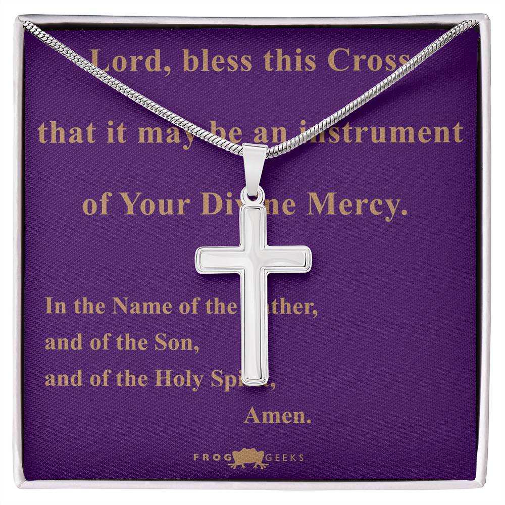 Bless this Cross by Frog Geeks Original Christian Designs