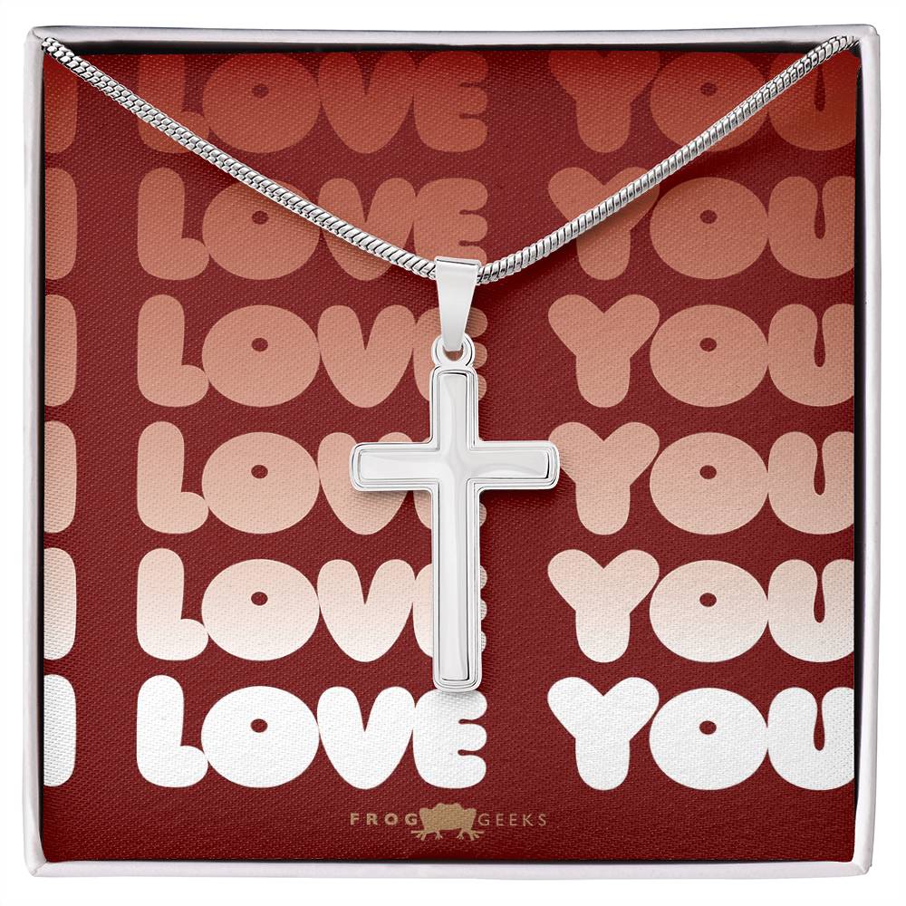 Love Cross by Frog Geeks Original Christian Designs