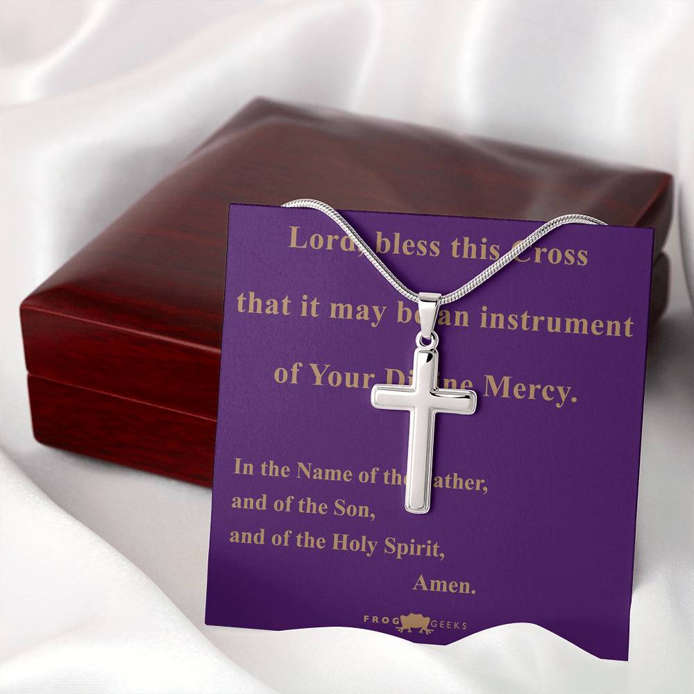 Bless this Cross by Frog Geeks Original Christian Designs