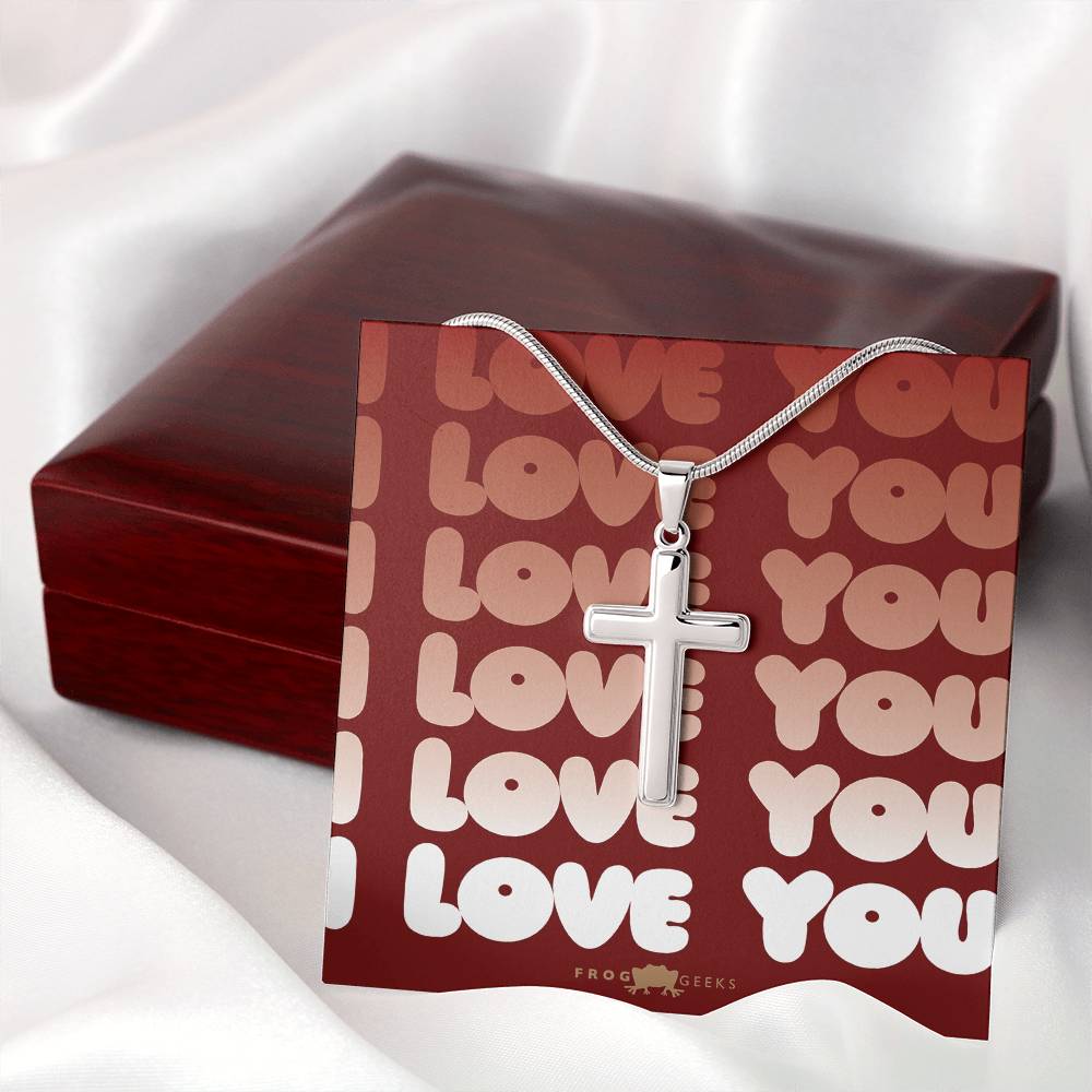 Love Cross by Frog Geeks Original Christian Designs