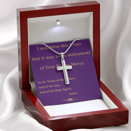 Bless this Cross by Frog Geeks Original Christian Designs