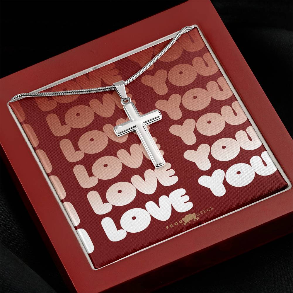 Love Cross by Frog Geeks Original Christian Designs