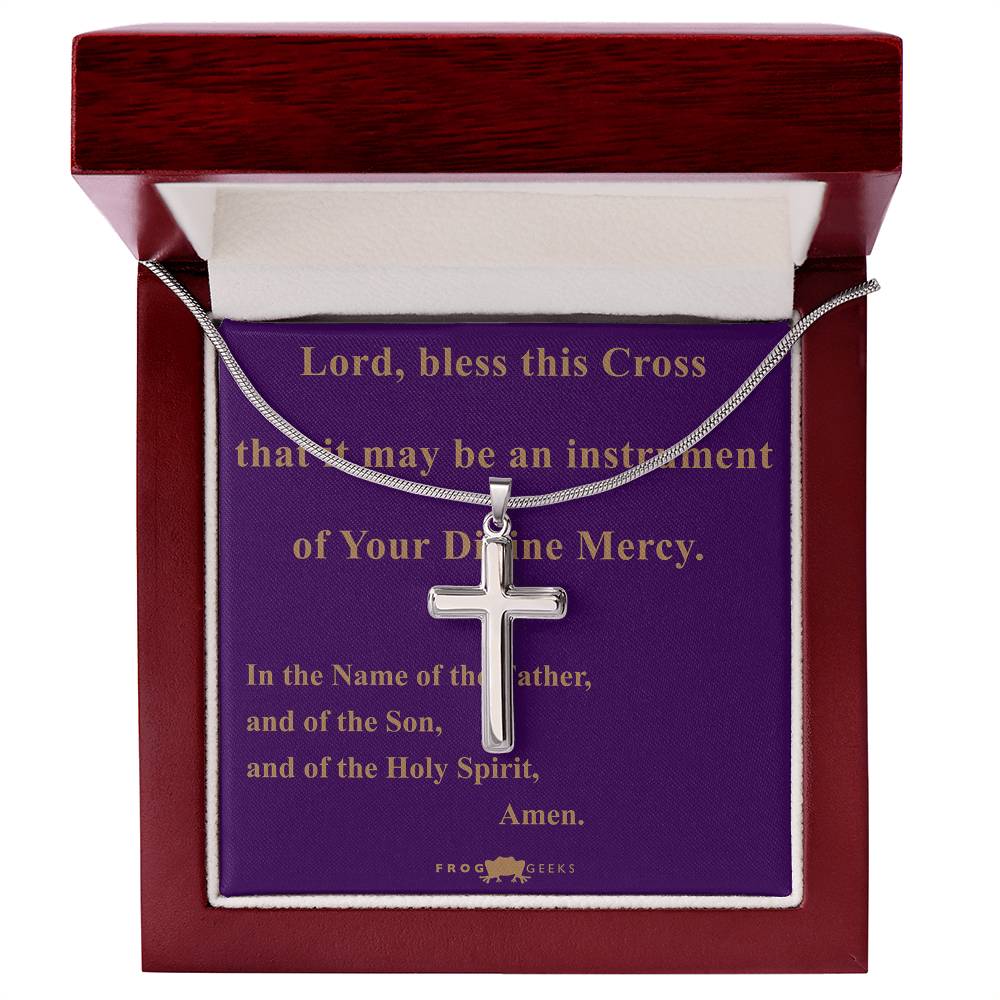 Bless this Cross by Frog Geeks Original Christian Designs