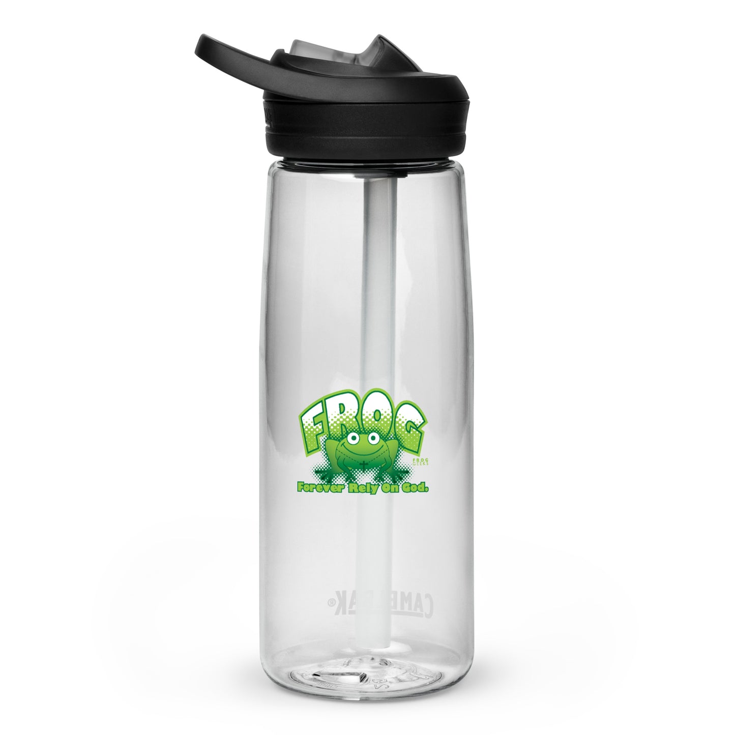 Sports water bottle - FROG Forever Rely On God