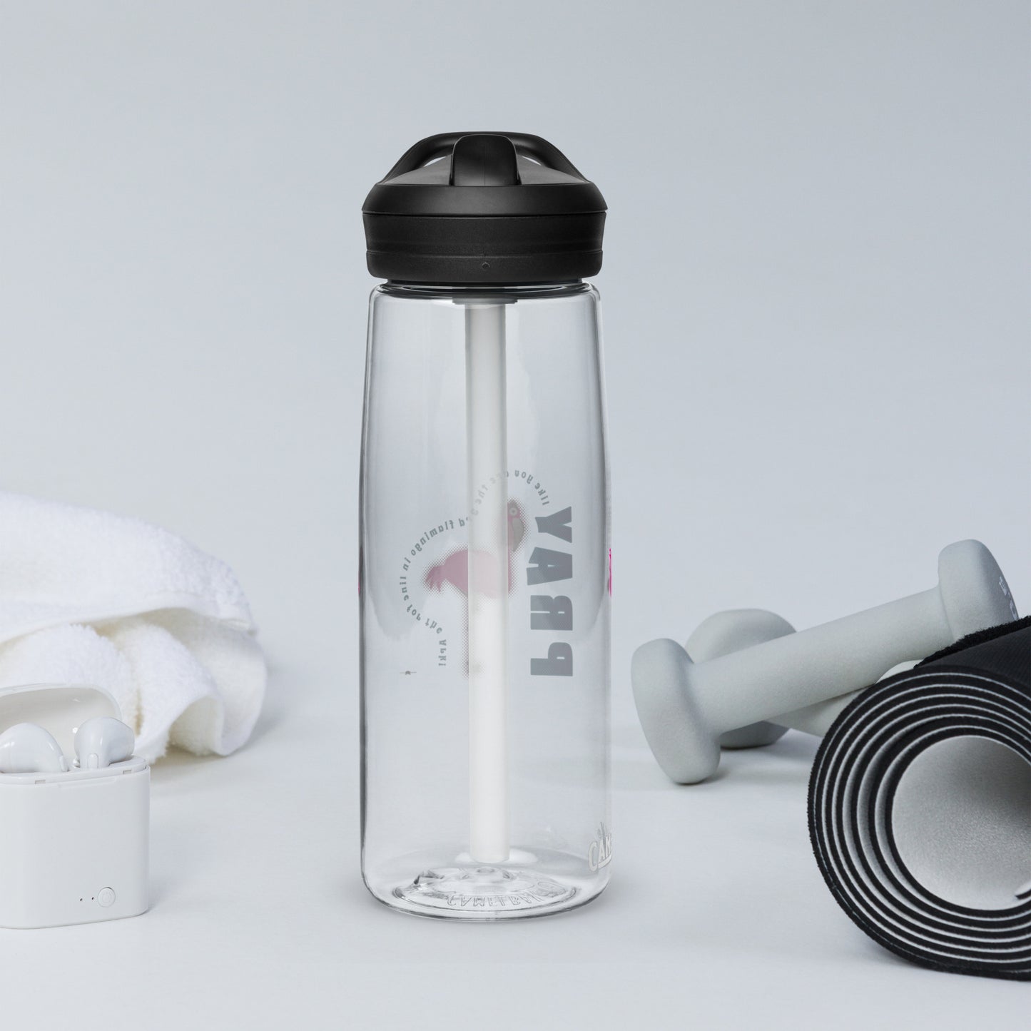 Sports water bottle - Flamingo by Frog Geeks