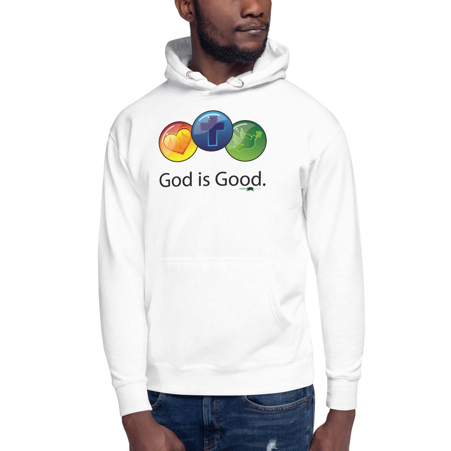 Unisex Hoodie - God is Good by Frog Geeks Original Christian Designs